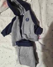 Ensemble bleu et gris Tartine & Chocolat 9 mois