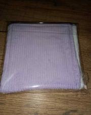 Neuf, lot de 2 coton lavable velour côtelé mauve