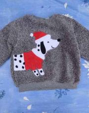 Pull polaire Noël chien 18 mois