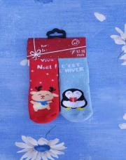 Lot 2 paires chaussettes Noël 18 mois