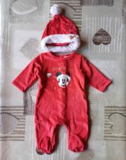 Pyjama + bonnet Mickey Noël 6 mois