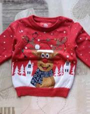 Pull Noël renne 6 mois
