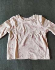 Tee-shirt manches longues Primark 3mois rose fer à cheval 