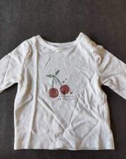 Tee-shirt manches longues Kiabi 3mois cerises