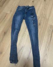 Jean fleurs XS Denim&Co