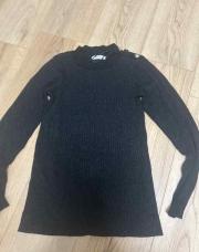 Pull noir paillettes taille 40 