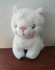 Chat blanc rose