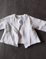 Gilet Obaibi 6mois blanc 