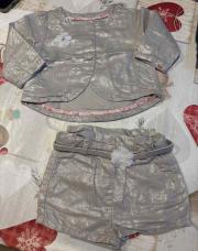 Ensemble tao 9 mois gris argenté 