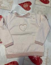Petit pull lulu Casta 12 mois rose ligne 