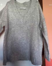 Gros pull gris Zara taille S
