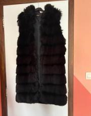 Veste à fourrure sans manches taille L