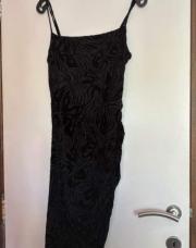 Robe noir imprimée zébré Bershka taille L