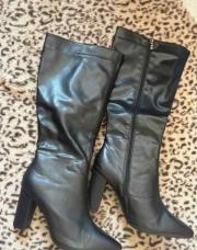 Bottes noires en cuir taille 41