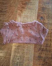 Blouse rose fleurs 1 mois