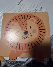 Coffret en bois lion