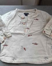 Chemise crème  Kiabi 6 mois 
