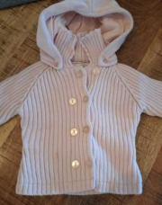 Gilet rose capuche 6m