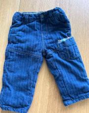 Jeans bleu épais avec poche 