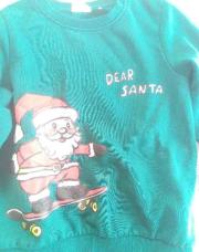 Pull vert père Noël 122
