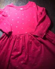 Robe rouge h&m2/4 ans