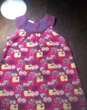 Robe velour hibou DPaM 5 ans