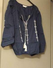 Blouse bleu marine trend one