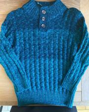Pull cotelé vert neuf 6 ans 