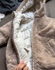 Manteau chaud réversible fille 4 ans 