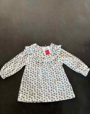 Blouse longue manche à fleurs 6 mois 