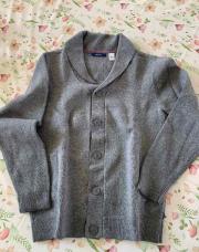 Gilet gris boutonné okaidi 10ans 140