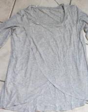Allaitement blouse grise T:m-l