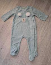 pyjama TAO 6 mois vert d'eau ours