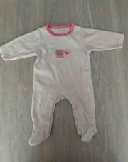 Pyjamas rose vert baudet 1 mois