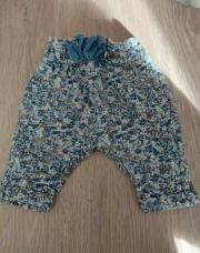 Leggings bleu à fleurs tape à l’œil 3 mois 