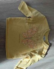 Pull jaune papillon 