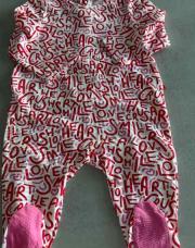 Pyjama obaibi love rouge 9 mois 