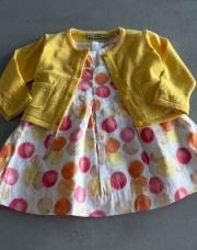 Ensemble gilet robe à pois mayoral 9 mois 