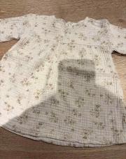 Robe fleurs beige taille 68