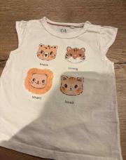 T-shirt animaux C&A 6 mois 