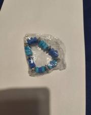 Bracelet bleu ciel et foncé 
