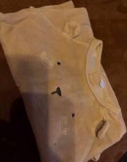 Pyjama pilous beige ours 1 mois 
