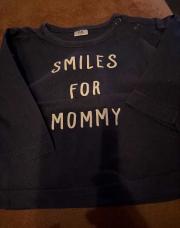 T shirt bleu smiles 1 mois 