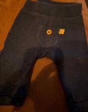 Pantalon classique bleu bouton 0 mois 