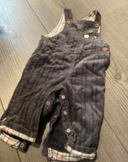 Salopette velours gris sergent major 6m