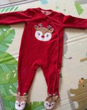 Pyjama Noël 6-9M cerf 