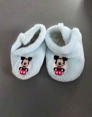 Chaussons mickey bleu clair