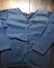 Gilet bleu paillettes TAO 2 ans 
