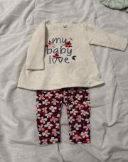 Ensemble 2pieces fleuris