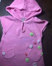 Pull capuche sans manche DPaM 3 ans 